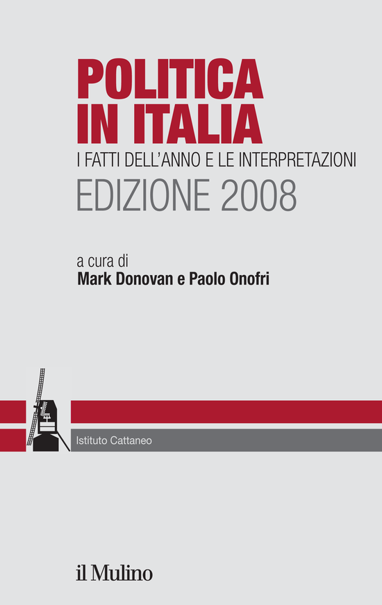 Copertina del libro Politica in Italia. Edizione 2008