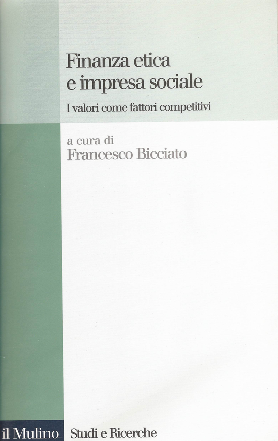 Copertina del libro Finanza etica e impresa sociale